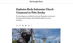Pemberitaan Berbagai Media Asing soal Bom Bunuh Diri Sasar Katedral Makassar - JPNN.com