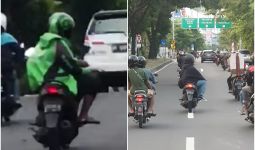 Jangan Dicontoh, Pengendara Sepeda Motor Duduk Menyamping Ini Sedang Dicari Polisi - JPNN.com