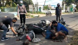 2 Motor Matik Adu Banteng, Artadi dan Mr X tak Pakai Helm, Kondisinya Mengerikan - JPNN.com