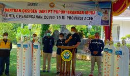 PT Pupuk Iskandar Muda Salurkan Oksigen untuk Bantu Penanganan Covid-19 di Provinsi Aceh - JPNN.com