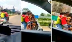 Aksi Nekat! Tujuh Bocah Berboncengan di Satu Motor, Polisi Langsung Bergerak - JPNN.com