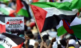 Aksi Demo Palestina di Kedubes AS - JPNN.com