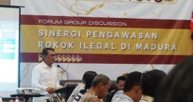 Kanwil Bea Cukai Jatim I bersama Bea Cukai Madura menggelar FGD tentang sinergi pengawasan pemberantasan rokok ilegal di Madura pada Kamis (29/8). Foto: Dokumentasi Humas Bea Cukai - JPNN.com