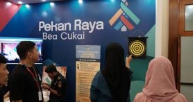 Stan Bea Cukai di acara UMKM Fair 2024 yang berlangsung pada 17-19 September. Foto: Dokumentasi Humas Bea Cukai - JPNN.com