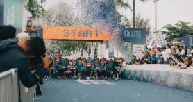 Mandiri Bintan Marathon 2024 yang berlangsung di Kawasan Pariwisata Lagoi pada 2-3 November lalu. Foto: Dokumentasi Bea Cukai - JPNN.com