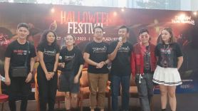 Yasamin Jasem Mengusruk saat Mencoba Wahana Horor di Halloween Festival 2023 - JPNN.com