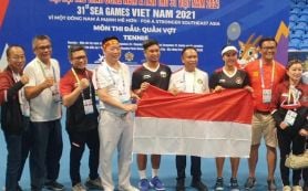 SEA Games 2021: Indonesian Tennis Wins A Gold, as Minister Amalis Came - JPNN.com