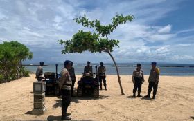 Delegasi Asing Berdatangan, Polda Bali Siagakan ATV Amankan Pesisir Pantai ITDC  - JPNN.com Bali