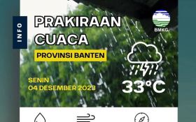 Prakiraan Cuaca Hari Ini dari BMKG, 6 Daerah di Banten Diimbau Waspada - JPNN.com Banten