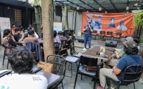 Cara Asyik Sukarelawan GMP Kenalkan Sosok Ganjar Kepada Milenial di Bandung - JPNN.com Jabar