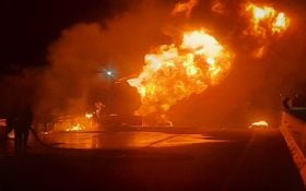 Polda Jatim Beber Penyebab Truk Tangki BBM Terbakar di Tol Ngawi-Kertosono - JPNN.com Jatim