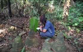 Ditemukan Arca Peninggalan Hindu Saiwa Abad 7 Masehi di TNUK - JPNN.com Banten
