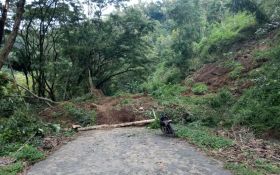 Jalan Selingkar Waduk Wonorejo Tertutup Longsor Hingga 1 Meter - JPNN.com Jatim