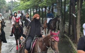 Puluhan Kuda Meriahkan Pawai Tarhib Ramadan di Depok - JPNN.com Jabar