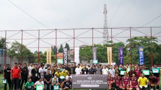 Buka Mini Soccer Media Cup 2022, Menpora Amali Sempatkan Pimpin Mengheningkan Cipta - JPNN.com