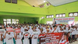 Ratusan Tukang Becak di Jatim Mendeklarasikan Dukungan ke Prabowo - JPNN.com