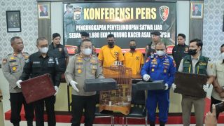 Polres Meranti Menggagalkan Penyelundupan 1.680 Ekor Burung Kacer dari Malaysia - JPNN.com