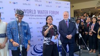 Puan Bertemu Jokowi dan Presiden Terpilih di KTT WWF ke-10, Klaim Semringah - JPNN.com Bali