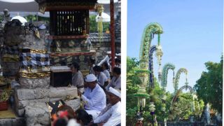  Menyama Braya Mewarnai Piodalan Pura Dalem Sakenen, dari Jukung hingga Festival Penjor - JPNN.com Bali
