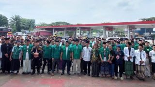 Satu Abad NU, 1.000 Kader Ansor-Banser Banten Merapat ke Sidoarjo - JPNN.com Banten