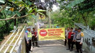 Jembatan Gantung Duwet di Banjarharjo Ditutup Sementara - JPNN.com Jogja