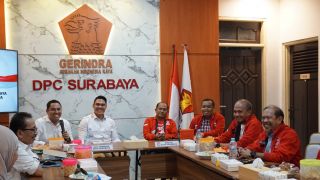PSI Silahturahmi ke Gerindra, Bahas Pilwali Surabaya 2024, Ajak Teruskan KIM - JPNN.com Jatim
