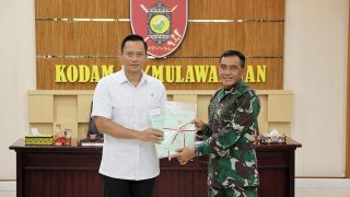 Kunjungi Balikpapan, Menteri AHY Serahkan Sertifikat Markas Kogabwilhan II Kepada Pangdam - JPNN.com Kaltim