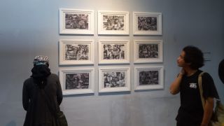 Biki Wabihamdika Seniman Solok Menghadirkan Karya Seni Kolase di PKD 2022 - JPNN.com Sumbar