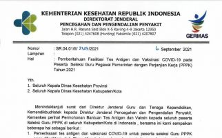 Swab Antigen & Vaksinasi Peserta Seleksi PPPK Guru Ditanggung Kemenkes, Alhamdulillah - JPNN.com