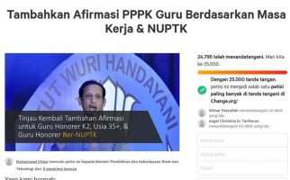 Wow, Petisi Afirmasi PPPK Guru Berdasarkan Masa Kerja dan NUPTK Sudah 25.000 Tanda Tangan - JPNN.com