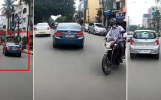 Polisi Langsung Bergerak Saat Pengemudi Mobil Warna Biru Melintas - JPNN.com