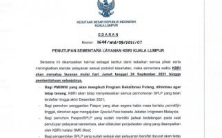 KBRI Kuala Lumpur Tutup tanpa Batas Waktu, WNI Jangan Panik - JPNN.com