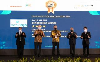 BJB dan Jajarannya Kembali Menyabet Penghargaan, Kali Ini TOP GRC Awards 2021 - JPNN.com
