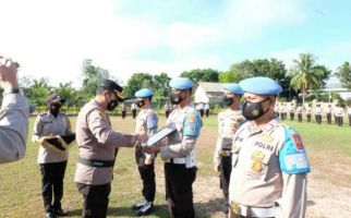 Di Tengah Lapangan, Foto Bripka Djogol Diberi Tanda Silang, Kapolres: Demi Nama Baik - JPNN.com