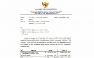 Ini Jadwal Lanjutan PPPK Non-Guru Tahap II, Pengumuman Hasil Seleksi hingga Penetapan Nomor Induk - JPNN.com