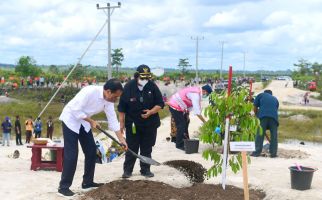 Pulihkan Lingkungan Setelah Banjir Sintang, Presiden Jokowi Tanam Pohon Bersama Masyarakat - JPNN.com