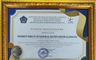 Setjen Kemnaker Dua Kali Berturut-turut Memperoleh Penghargaan IKPA - JPNN.com