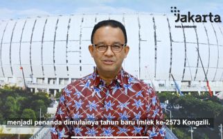 Anies Baswedan Ucapkan Selamat Imlek Melalui Video dengan Latar Belakang JIS, Simak Kalimatnya - JPNN.com