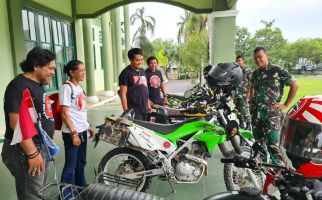 Tim Motoris JKW PWI Sambangi Makorem 143/HO, Brigjen Yufti Senjaya Kagum - JPNN.com