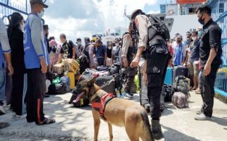 Antisipasi Masuknya Narkoba dan Bahan Peledak, Polisi Terjunkan Anjing Pelacak - JPNN.com