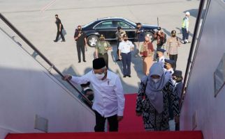 Wapres Ma’ruf Amin Berangkat ke Jatim Bersama Istri, Lihat Gayanya - JPNN.com