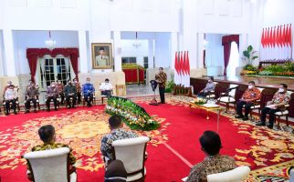 Rapat di Istana, Luhut Tak Duduk Sejajar dengan Jokowi, Ada Tito di Depan - JPNN.com