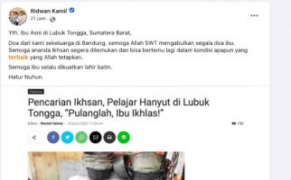 Anak Bu Asni Hanyut, Ridwan Kamil Ucapkan Duka - JPNN.com