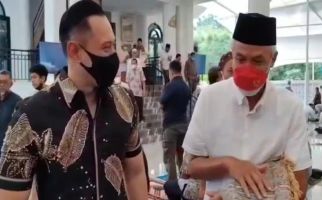 Rakernas PDIP Baru Saja Selesai, Ganjar Bertemu AHY, Bicara Apa? - JPNN.com