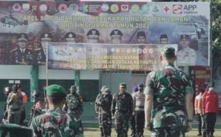 Jambi Berstatus Siaga, 97 Personel Disebar, Brigjen Supriono: Jangan Pulang Sebelum - JPNN.com