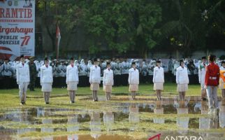 Lapangan Tergenang Air-Tiang Bendera Patah, Upacara HUT RI di Tangerang Batal - JPNN.com