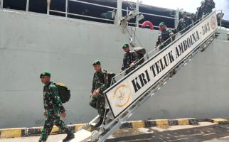 KRI Teluk Amboina-503 Debarkasi Pasukan Purnatugas Satgas Timor Leste - JPNN.com