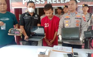 Maling Toko Laptop di Palembang Ditangkap, Lihat Ekspresinya - JPNN.com
