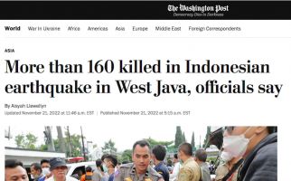 Pemberitaan Berbagai Media Internasional soal Gempa Cianjur - JPNN.com
