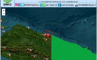 Di Sini Pusat Gempa 5,5 Magnitudo yang Mengguncang Jayapura - JPNN.com